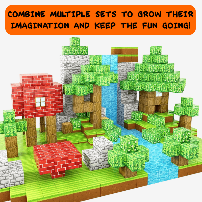 500pc MiniBlox Magnetic Building Blocks Set - Image 10
