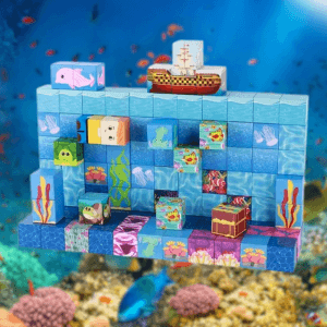 MiniBlox Underwater magnetic blocks set, 100 pieces