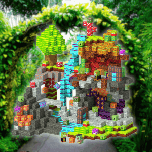 MiniBlox Plants & Zombies magnetic blocks set, 100 pieces