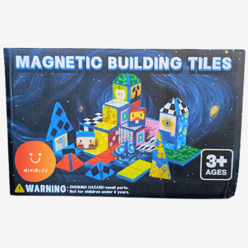 Masterpieces Set retail box front, marked ages 3+ with a choking hazard warning
